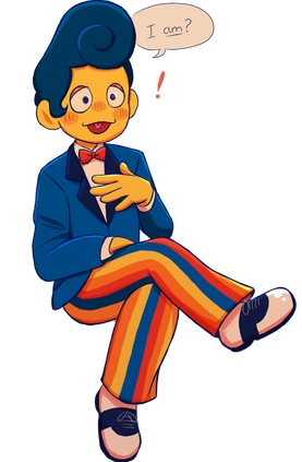 Frame of Wally Darling from an unfinished Welcome Home animatic