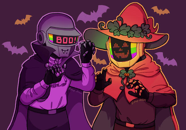 Daft Punk wearing Halloween costumes! - Insta/Bluesky